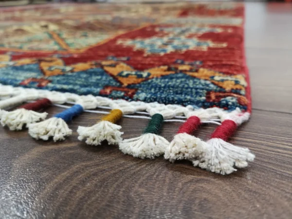 Handmade Fine Afghan Chubi Rug - Image 3