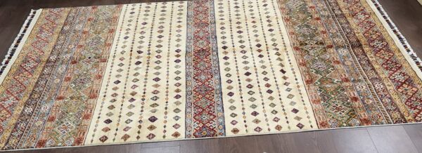 Handmade Fine Afghan Chubi Rug - Image 6