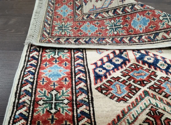 Handmade Fine Afghan Qazak (Kazak) Runner - Image 4