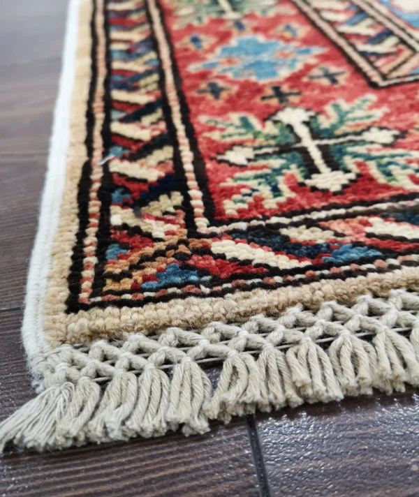 Handmade Fine Afghan Qazak (Kazak) Runner - Image 7