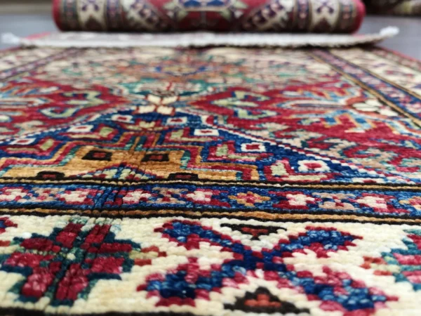 Handmade Fine Afghan Qazak (Kazak) Runner - Image 3