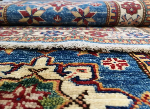 Handmade Fine Afghan Qazak (Kazak) Runner - Image 3