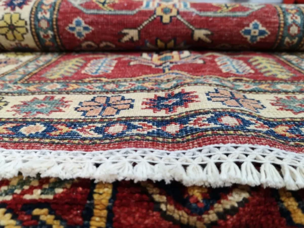 Handmade Fine Afghan Qazak (Kazak) Runner - Image 3