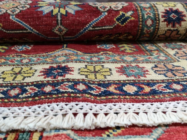 Handmade Fine Afghan Qazak (Kazak) Runner - Image 2