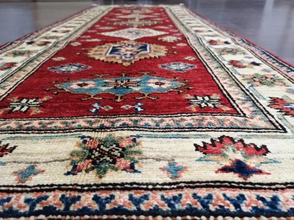 Handmade Fine Afghan Qazak (Kazak) Runner - Image 8