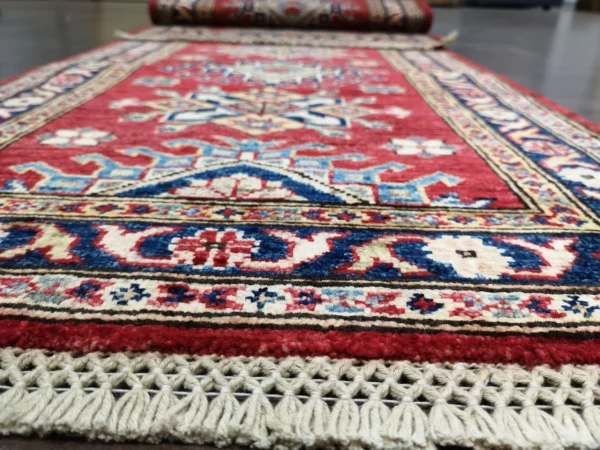 Handmade Fine Afghan Qazak (Kazak) Runner - Image 5