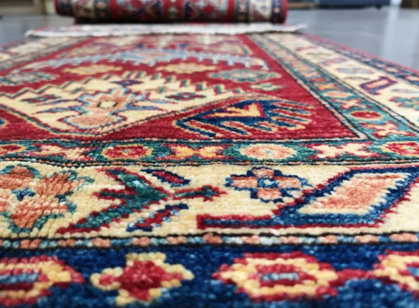 Handmade Fine Afghan Qazak (Kazak) Runner - Image 3