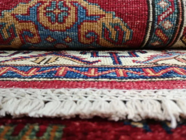Handmade Fine Afghan Qazak (Kazak) Runner - Image 2
