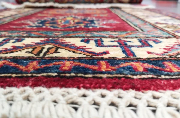 Handmade Fine Afghan Qazak (Kazak) Runner - Image 3