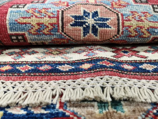 Handmade Fine Afghan Qazak (Kazak) Runner - Image 3