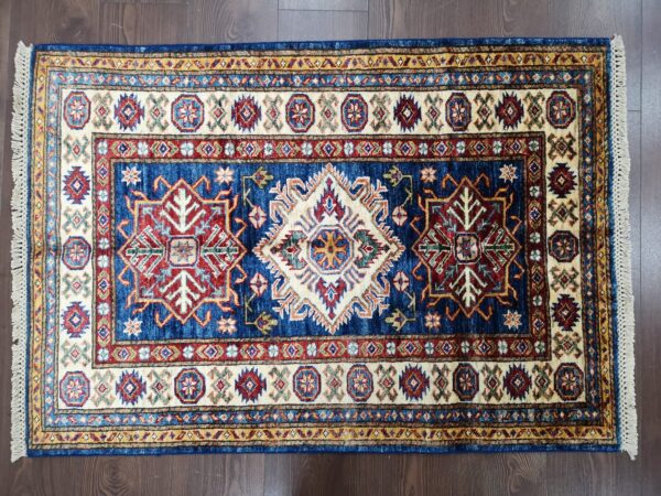 Handmade Afghan Qazaq (Kazak) Rug