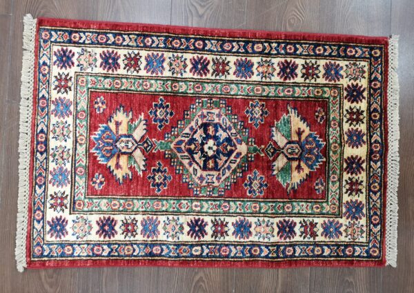 Handmade Afghan Qazaq (Kazak) Rug - Image 4