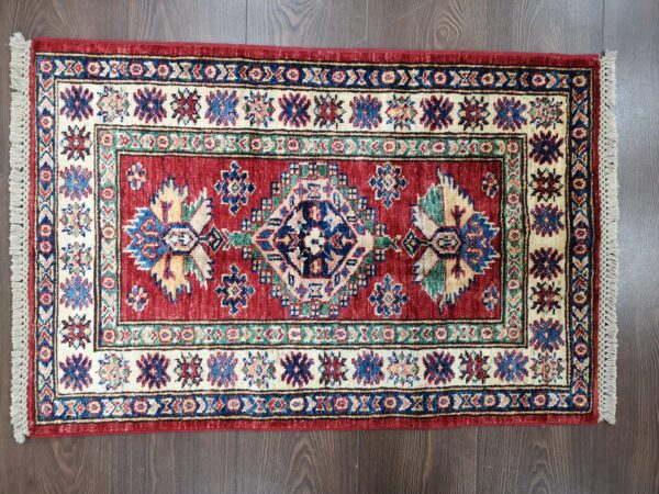 Handmade Afghan Qazaq (Kazak) Rug - Image 6