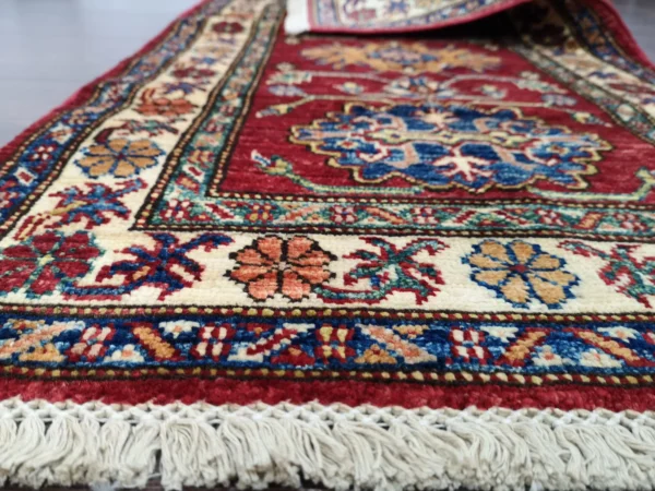 Handmade Afghan Qazaq (Kazak) Rug - Image 7