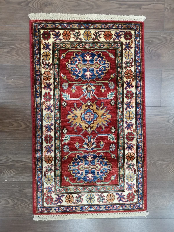 Handmade Afghan Qazaq (Kazak) Rug - Image 4