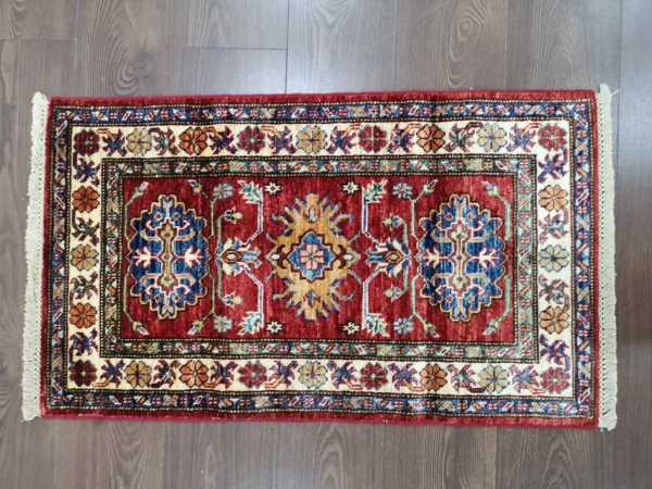 Handmade Afghan Qazaq (Kazak) Rug