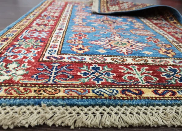 Handmade Afghan Qazaq (Kazak) Rug - Image 5