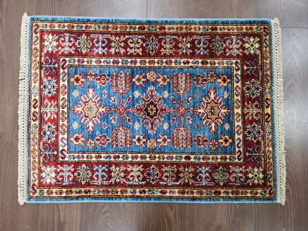 Handmade Afghan Qazaq (Kazak) Rug