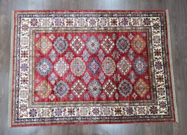 Handmade Afghan Qazaq (Kazak) Rug - Image 6