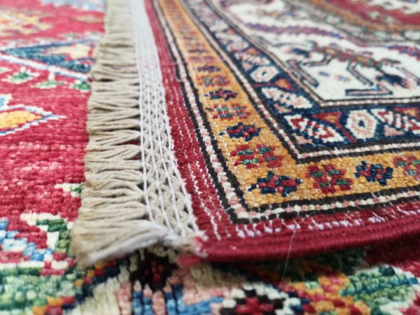 Handmade Afghan Qazaq (Kazak) Rug - Image 2