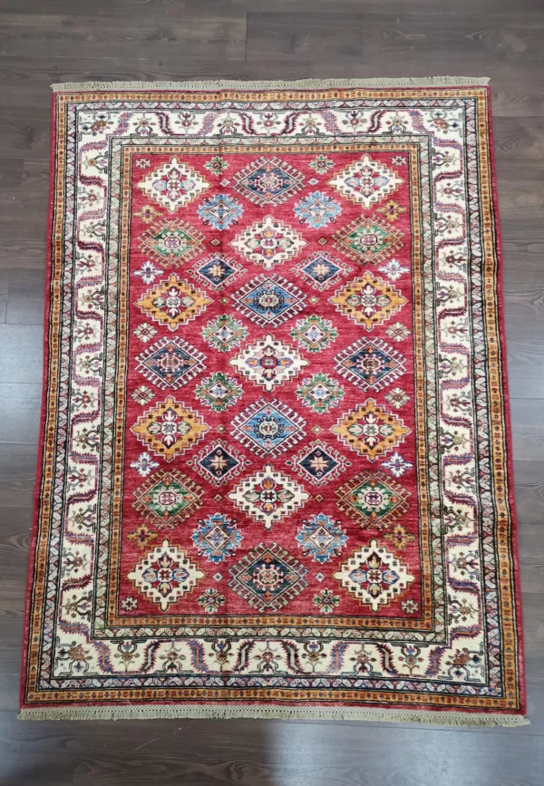 Handmade Afghan Qazaq (Kazak) Rug - Image 6