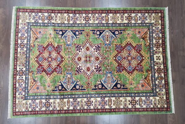 Handmade Afghan Qazaq (Kazak) Rug - Image 3