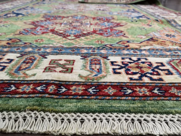 Handmade Afghan Qazaq (Kazak) Rug - Image 4