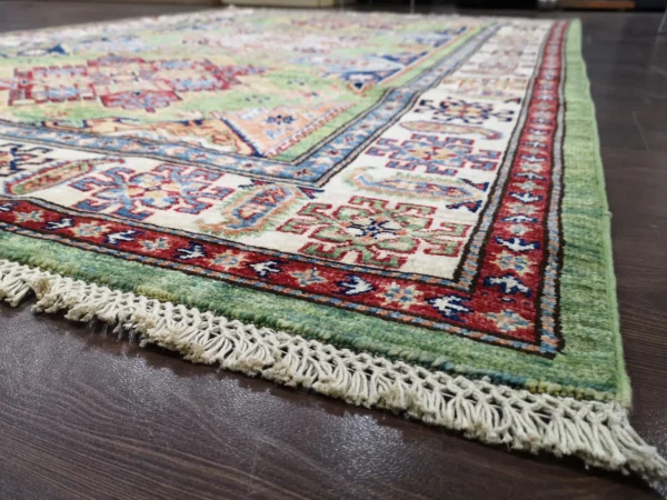 Handmade Afghan Qazaq (Kazak) Rug - Image 8