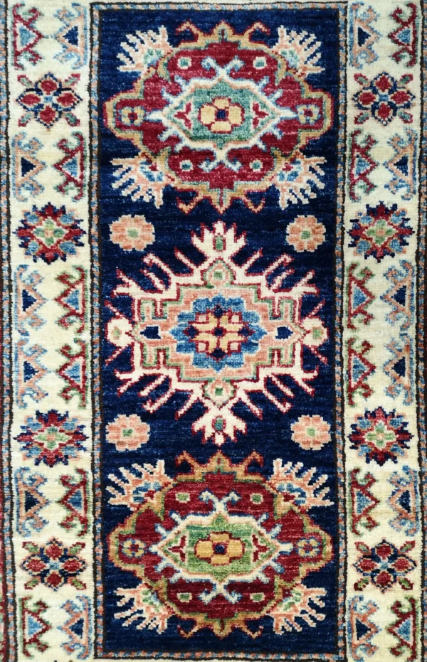 Handmade Afghan Qazaq (Kazak) Rug - Image 4