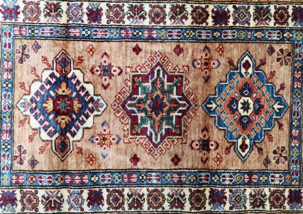 Handmade Afghan Qazaq (Kazak) Rug - Image 4