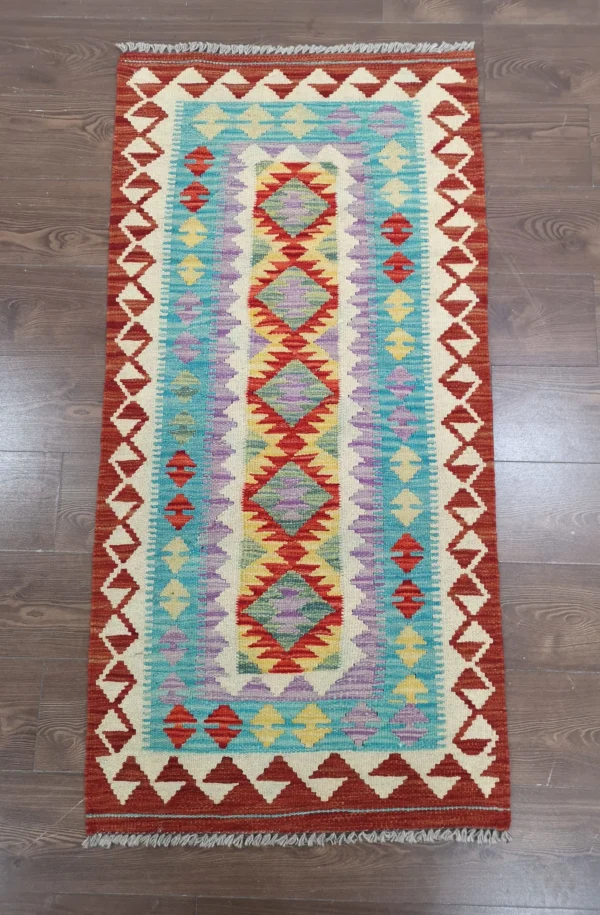 Handmade Afghan Kilim (Gilum) Rug - Image 5