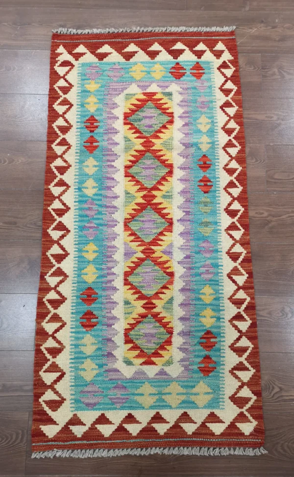 Handmade Afghan Kilim (Gilum) Rug - Image 7