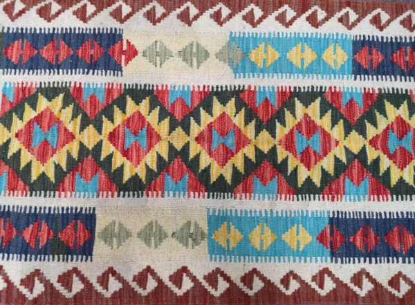 Handmade Afghan Kilim (Gilum) Rug - Image 4