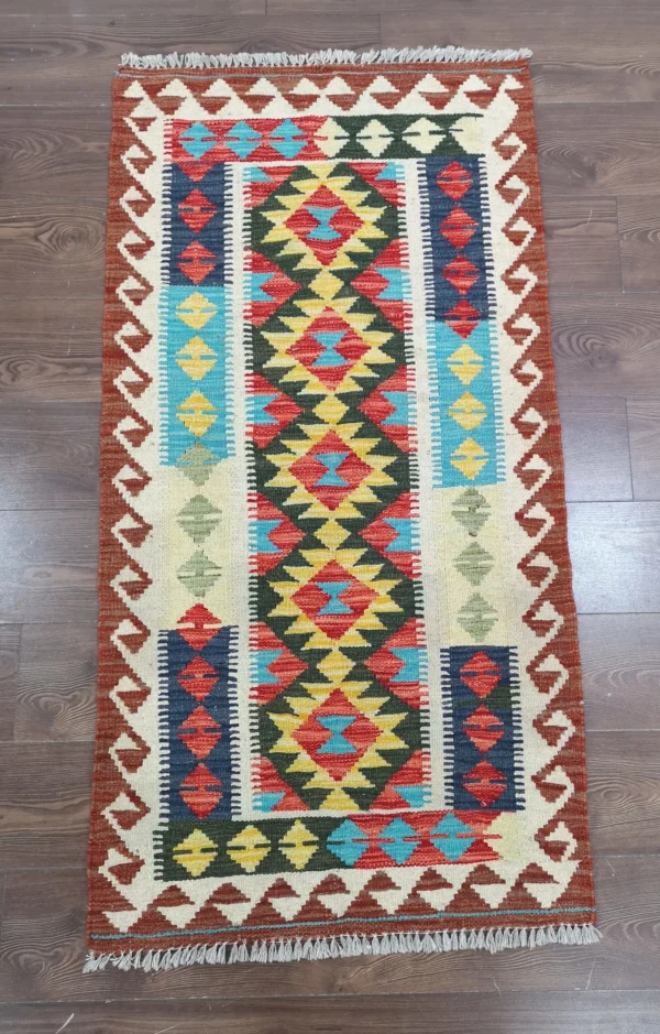 Handmade Afghan Kilim (Gilum) Rug - Image 5