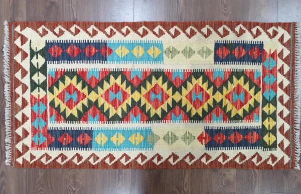 Handmade Afghan Kilim (Gilum) Rug - Image 6