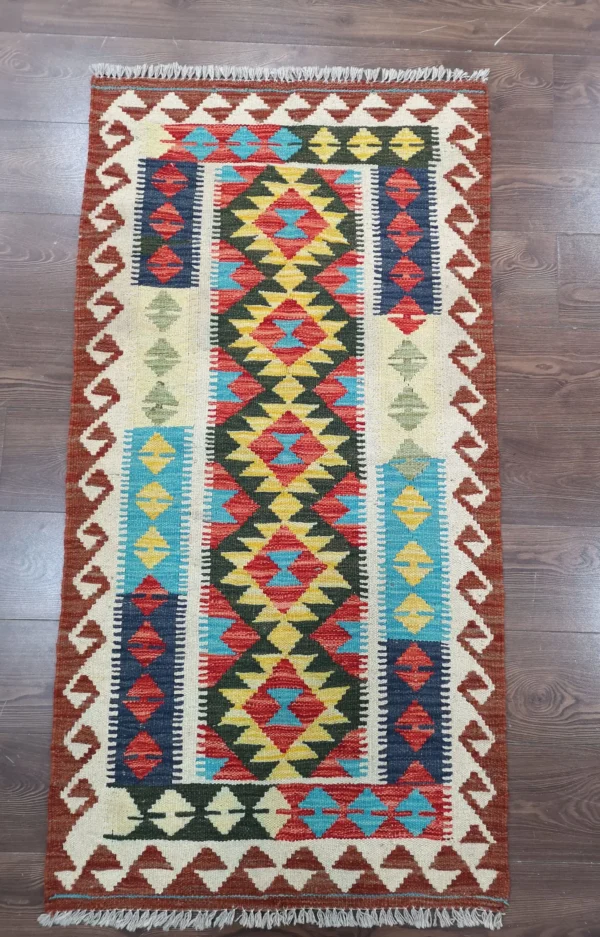 Handmade Afghan Kilim (Gilum) Rug - Image 7