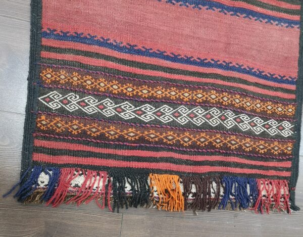 Handmade Afghan Kilim Medium Runner - Image 3