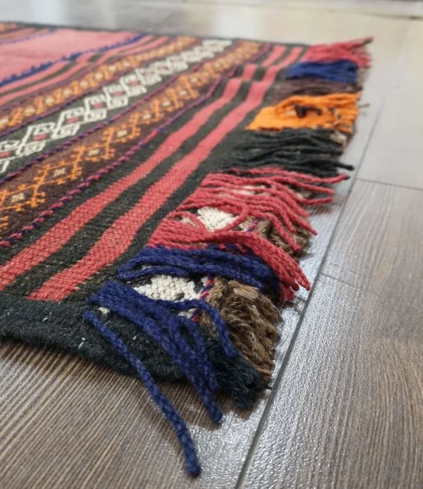 Handmade Afghan Kilim Medium Runner - Image 8