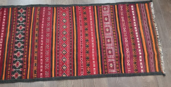 Handmade Afghan Kilim Medium Runner - Image 2