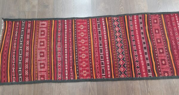 Handmade Afghan Kilim Medium Runner - Image 4