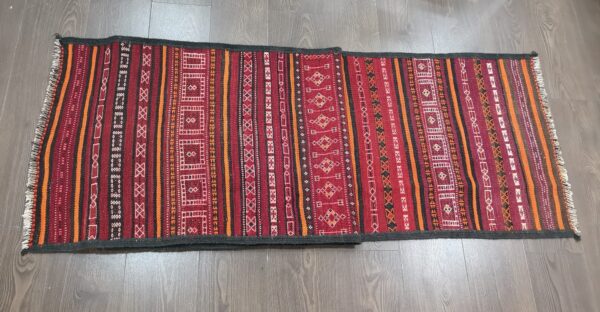 Handmade Afghan Kilim Medium Runner - Image 5