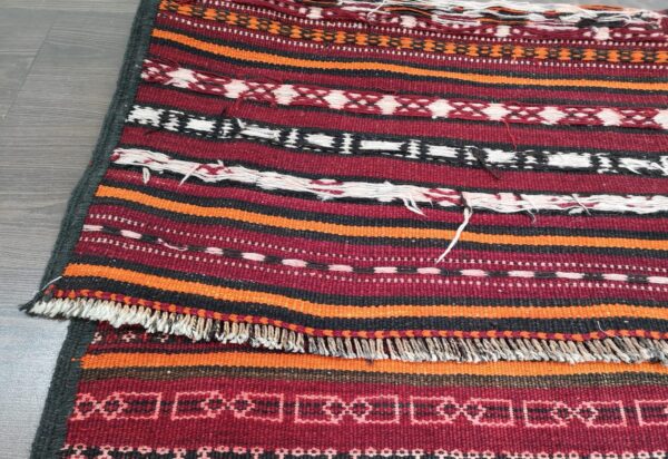 Handmade Afghan Kilim Medium Runner - Image 8