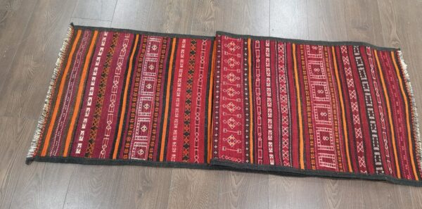 Handmade Afghan Kilim Medium Runner - Image 7