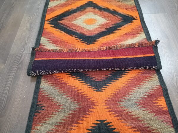 Handmade Afghan Kilim Extra Long Runner - Image 5