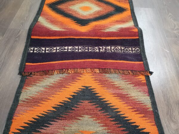 Handmade Afghan Kilim Extra Long Runner - Image 7