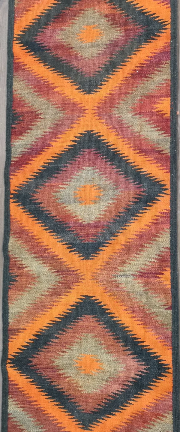 Handmade Afghan Kilim Extra Long Runner - Image 2
