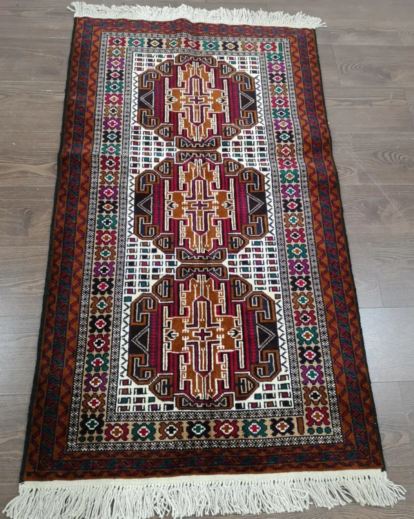 Handmade Fine Afghan Baluchi Rug