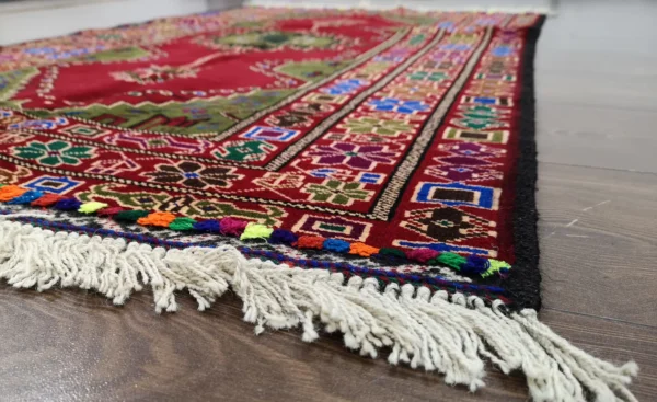 Handmade Fine Afghan Baluchi Rug - Image 4