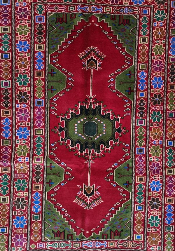Handmade Fine Afghan Baluchi Rug - Image 6