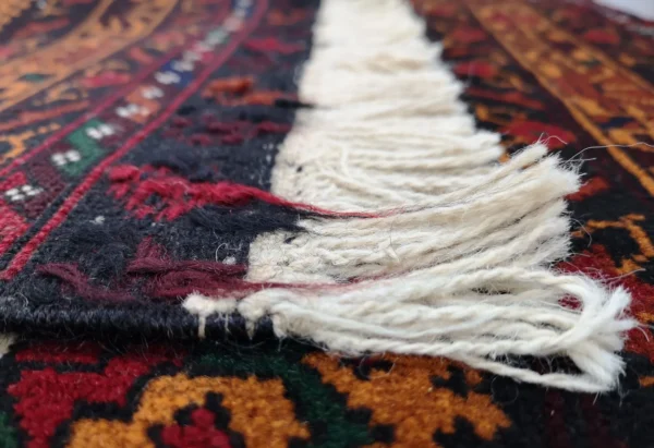Handmade Fine Afghan Baluchi Rug - Image 4